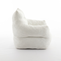 Chaise de canapé moelleuse en velours de style moderne de couleur personnalisable pouf avec matériau en tissu d'ameublement à compression sous vide