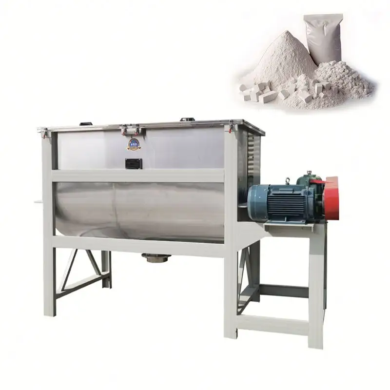 Machine de mélangeur de prémélange de poudre 1500L 2000L mélangeur horizontal de poudre à pâte de poudre de haricot