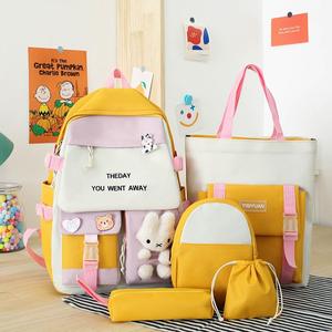 2025 Offre Spéciale vente en gros mode 4 pièces ensemble <span class=keywords><strong>pas</strong></span> <span class=keywords><strong>cher</strong></span> Polyester sac à dos sacs d'école pour adolescentes jeunes filles enfants étanche Pop - Product Image 6
