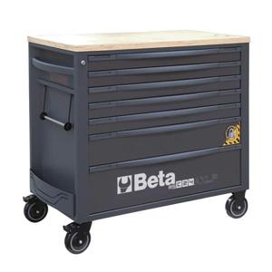 BETA - 024004573 Cabine roulante mobile à 7 tiroirs, avec plan de travail en bois et système anti-basculement, modèle long ROLLING WORKSHOPS - Product Image 2