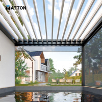 Auvent rétractable personnalisable, système de toit pliant, auvent de terrasse inclinable électrique, imperméable
