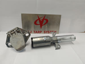 Conector de Enchufe y Enclavillador de Remolque de Alta Resistencia de 2 Vías, Carcasa de Aleación de Zinc <span class=keywords><strong>con</strong></span> Protector de Resorte <span class=keywords><strong>para</strong></span> Sistemas de Lonas de Camión - Product Image 3