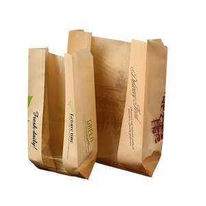 Sacs en papier kraft pour emballage de nourriture, beignets, pains, biscuits, hamburgers, sandwichs, avec fenêtre, logo personnalisé - Product Image 3