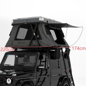 Tente de toit rigide automatique avec toit transparent Vue panoramique à 360° Télécommande sans fil pour camping en véhicule 4x4 - Product Image 5