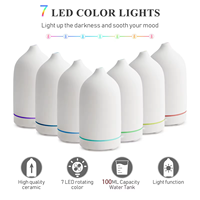 Diffuseur d'aromathérapie ultrasonique pour chambre à coucher, design en pierre, humidificateur d'huiles essentielles en céramique, installation sur table en verre YS