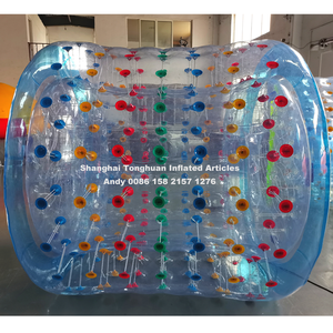 Rueda de rodillo de agua inflable comercial, superficie antideslizante de TPU resistente para entrenamiento de gimnasio acuático y fiestas en la piscina, juegos de agua - Product Image 3