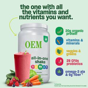 Yetişkinler için OEM organik yemek değiştirme bitki bazlı <span class=keywords><strong>Protein</strong></span> tozu sallamak spor beslenme takviyesi - Product Image 4