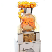 Verticale automatische citruspers met fruitinvoer, zelfvoedende sinaasappelsapcentrifuge voor verse fruitdranken