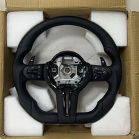 Volant de voiture de sport pour BMW M3 F10 F30 F20 E90 F87 F15 F21 E71 M6 F80 M5 F01 E92 E87 F36 Volant en cuir noir