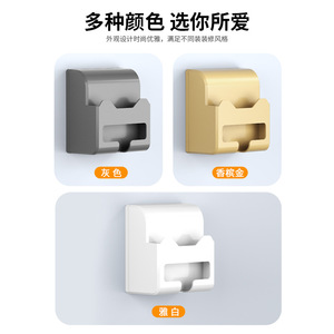 Waterproof Switch And <b>Socket</b> Box Type 86 With Phone Holder For <b>Bathroom</b> And Toilet Gray Minimalist Design Easy Installation - Product Image 3