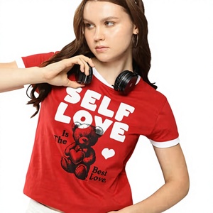 Custom Womens <b>Novelty</b> Printed T <b>Shirt</b> OEM ODM Manufacturer Supplier Factory Wholesale Bulk Custom Design Private Label Casual - Product Image 3