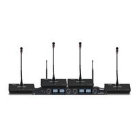 Thinuna GMW-U4A bonne qualité universel Max 100 mètres UHF numérique quatre canaux col de cygne sans fil Table conférence Microphone