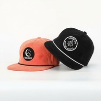 Casquettes Snapback Unisexe Classiques en Velours Côtelé Non Structuré à 5 Panneaux, Couleurs Personnalisables, avec Cordon, Idéales pour le Sport, les Activités de Plein Air et les Voyages
