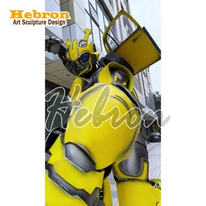 Nouveau produit : Costume <span class=keywords><strong>de</strong></span> robot abeille pour fête d'anniversaire, tenue <span class=keywords><strong>de</strong></span> spectacle, adorable costume <span class=keywords><strong>de</strong></span> robot jaune pour enfants - Product Image 6