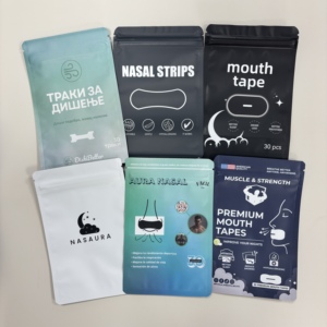 30pcs Black Premium Breathable Adhesive Cotton Gentle <strong>Pain</strong> - Free Hypoallergenic Nasal <strong>Patches</strong> - Product Image 2