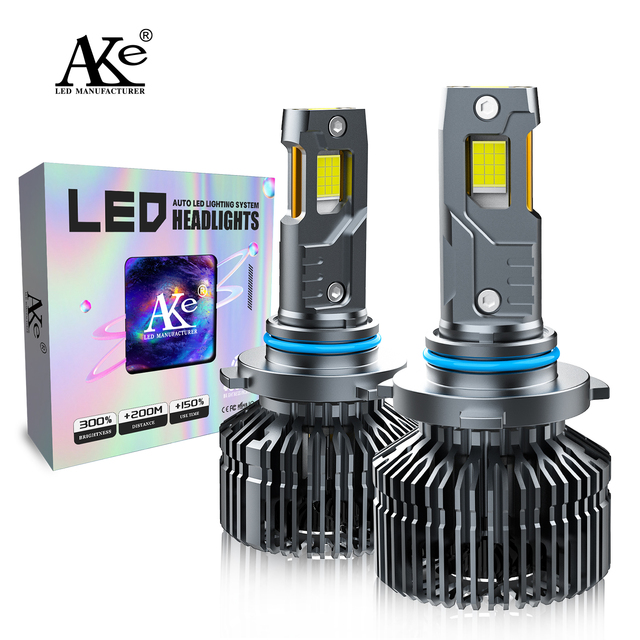 AKE K12 9005 Led Headlight Bulb Factory Customized 240w 24000lm 4575 Chips H1 H3 H4 H7 H11 9006 Hb4 9012 Led Headlights for Car