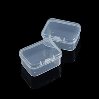 Boîte de rangement transparente en plastique pour bijoux, bouchons d'oreilles, accessoires de pêche et quincaillerie, pour organisation de bureau