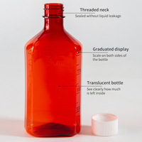 Vente chaude 1oz 2oz 3oz 4oz 6oz 8oz 12oz 16oz Bouteilles graduées de médicaments contre la toux liquide résistant aux enfants