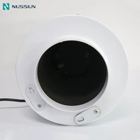 Ventilador de Flujo Mixto con Motor EC, Ventilador de Extracción Silencioso de Alta Presión con Silenciador, Soplador de Aire Industrial de Bajo Ruido