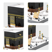 Nouveautés 2024 bricolage enfant jouet nouveauté Wange mosquée Kaaba Architecture bloc de construction ensemble enfants assemblage cadeau meilleur vendeur