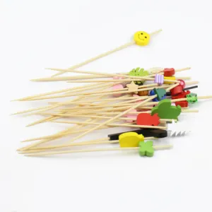 Bamboo Appetizer Picks - Modern Creatures Hearts And Blossoms For Gourmet Grazing