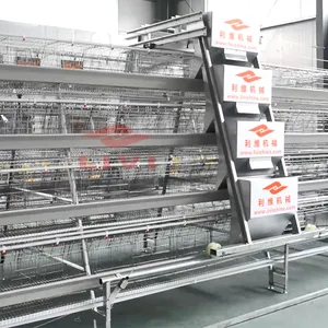 Lớp lồng gia cầm trang trại pin lồng gà tự động <span class=keywords><strong>4</strong></span> Tier gà lớp Lồng cho 20000 chim - Product Image 2
