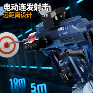 Pistola ad Acqua Elettrica Mk3 all'Ingrosso con Luce Fiamma, Giocattolo Automatico ad Acqua a Lunga Gittata e Alta Capacità per Bambini - Product Image 4