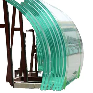 Изготовленное на заказ 10 + 2,28 + 10 мм сверхпрозрачное изогнутое закаленное ламинированное стекло