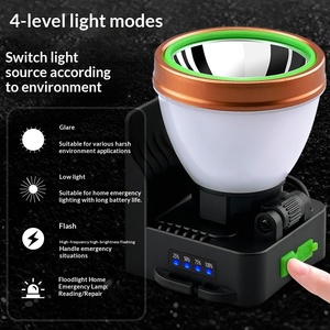 Lampe frontale puissante, super brillante, étanche, à énergie <span class=keywords><strong>solaire</strong></span>, dédiée au site de pêche, lampe frontale à longue durée de vie, pour l'extérieur - Product Image 2