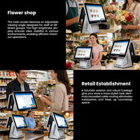 Terminal Punto de Venta con Pantalla Táctil de 15 Pulgadas, Pantalla Táctil Capacitiva de 10 Puntos, RFID, Intel I3, Almacenamiento SSD, RAM DDR4, Caja Registradora