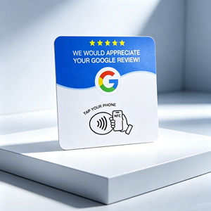 Espositore per Carte NFC Contactless in PVC, Biglietti da Visita, Codici <span class=keywords><strong>QR</strong></span>, Social Media, WhatsApp Personalizzati, Impermeabile per Hotel - Product Image 6