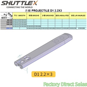 Hochwertige Direktverkäufe vom Hersteller SHUTTLEX Marke Projectile D1 2.2x3 2200GR Glatt 911.812.203 für Projectile-Webmaschinenteile - Product Image 3
