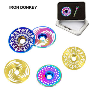 IRONDONKEY 28.6mm Tappo Manubrio Bici in Lega di Titanio Leggero Impermeabile con Testa Piatta e Vite per Forcella Anteriore - Product Image 3