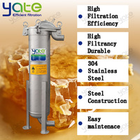 Filtre à eau en acier inoxydable 304/316 à sac unique, type dos de tortue, dispositif de filtration de qualité alimentaire adapté au miel