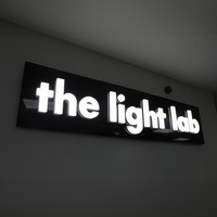 3D Logo Publicidad Iluminado Aluminio Sign Acrílico Sign Board para al aire libre Sign