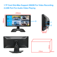 10.36 pouces 4 split 4ch BSD display fabricant de stationnement arrière Vision nocturne écran tactile vue arrière système de moniteur de voiture pour camion