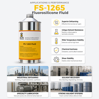 Défoamer au fluorosilicone FS-1265, fluide 100 % polymère de fluorosiloxane, non inflammable, pour la récupération par distillation des solvants chlorés
