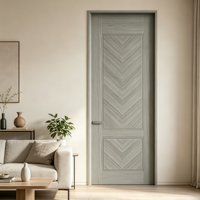 Porte à battant en bois avec cadre en aluminium, design moderne, finition de surface écologique, pour salons et chambres à coucher – Nouveauté