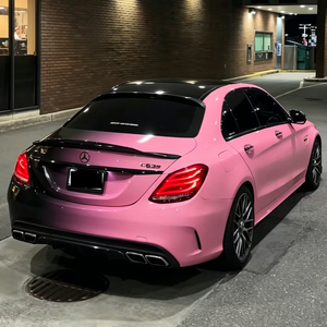 Pellicola Vinilica per Wrapping Auto 1.52*18M, Gradiente Nero-Rosa, Cambio Colore Personalizzato - Product Image 2