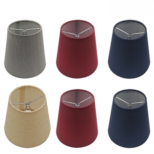 Paralume Rotondo in Tessuto con Clip <span class=keywords><strong>per</strong></span> Lampade da Parete, da Terra e <span class=keywords><strong>Lampadari</strong></span> di Ristoranti e Hotel - Accessorio <span class=keywords><strong>per</strong></span> Illuminazione - Product Image 1