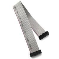 موصل IDC 2.54 مم 16 سن، كابل شريطي مسطح من النحاس المطلي بالقصدير PVC UL2651 28AWG للسيارات، 300 فولت، طول 260 مم، مقاوم للهب VW-1