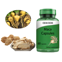 Capsules de racine de maca naturelle pure de haute qualité, formule OEM, compléments alimentaires à base de plantes, puissance accrue pour les hommes, capsules de maca pour adultes
