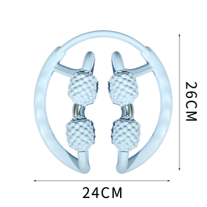 Anillo masajeador de Yoga EVA + PP de alta densidad, rodillo masajeador de piernas portátil para Fitness con rodillo de 8 cuentas, dispositivo de adelgazamiento de Salud de mano - Product Image 4