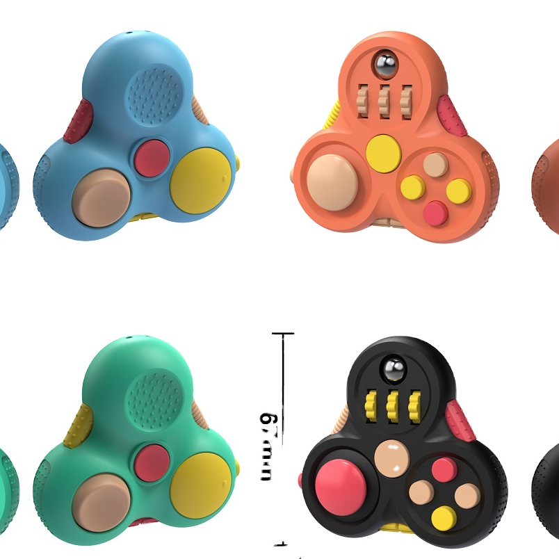 Треугольная ручка для снятия давления на кончик пальца, Артефакт второго поколения для игры в гироскоп, творческий декомпрессионный артефакт