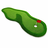 Gazon artificiel portable professionnel 1mx3m pour putting green extérieur, mini-golf