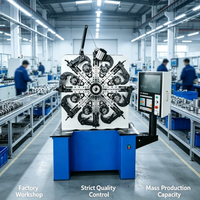 Machine à ressorts CNC multi-axes, fabrication sur mesure de quincaillerie en fil métallique