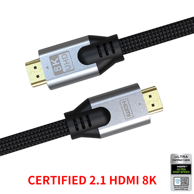 HD 8K 60hz 4K 120Hz 2.1 Gold Plated HDMI to HMDI Cable Video Wire HDMI Kabel 3D Cavo 1M Cabo 2.1 HDMI Cable