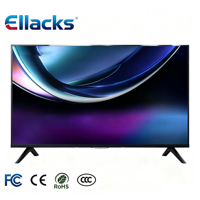 TV Pintar LED 4K Ultra HD 55 Inch Tanpa Bingkai Murah Terbaru, Cocok untuk Hotel dan Home Theater