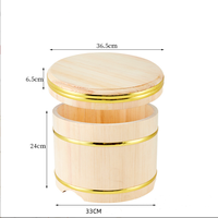 Outils à sushi personnalisés seau en bois bols à riz japonais fûts en bois réfrigérants fût de mélange pour le riz