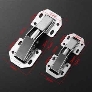 บานพับเฟอร์นิเจอร์แบบ Frog Hinges ขนาด 43x31 มม. แบบปิดนุ่มนวล ติดตั้งบนพื้นผิว สำหรับบานตู้ - Product Image 1